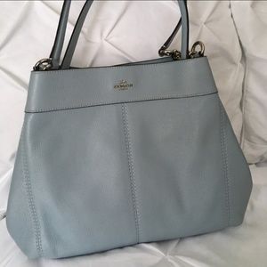 Coach Lexy Pale Blue Silver EUC